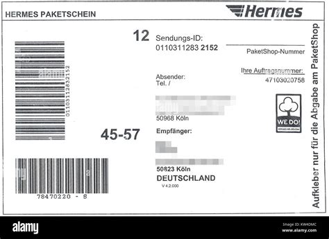 was beteiter bei hermes paket befindet sich in der zustellung|paketaufkleber Hermes.